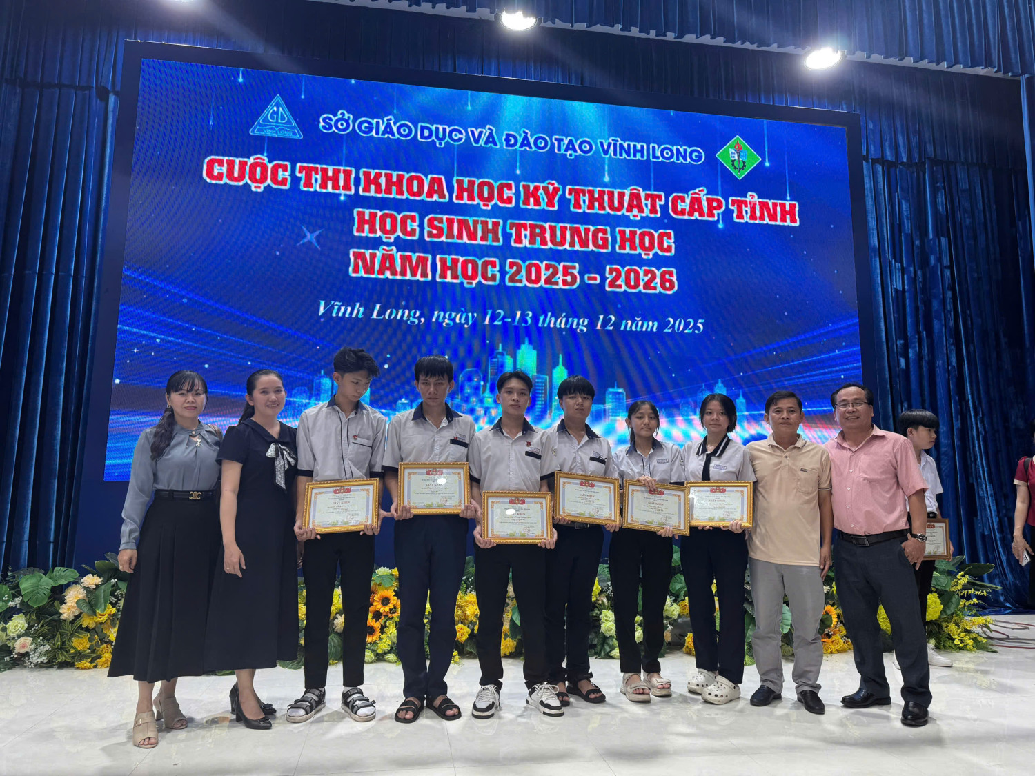 KẾT QUẢ CUỘC THI KHOA HỌC KĨ THUẬT CẤP TỈNH HỌC SINH TRUNG HỌC - NĂM HỌC 2025-2026