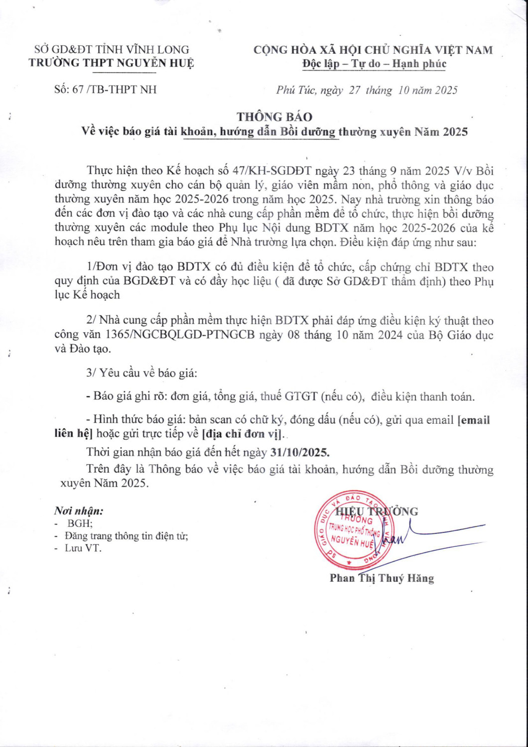 THPT NGUYEN HUE THONG BAO VE VIEC BÁO GIA TÀI KHOAN page 0001